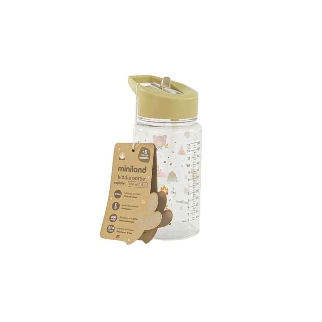 Miniland® Steklenička s slamico 450ml Explorer Miniland