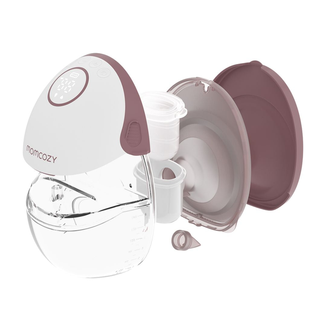 Momcozy® Double Electric Breast Pump M6 Mobile Style™ Hands-Free Cozy Red – slika 3