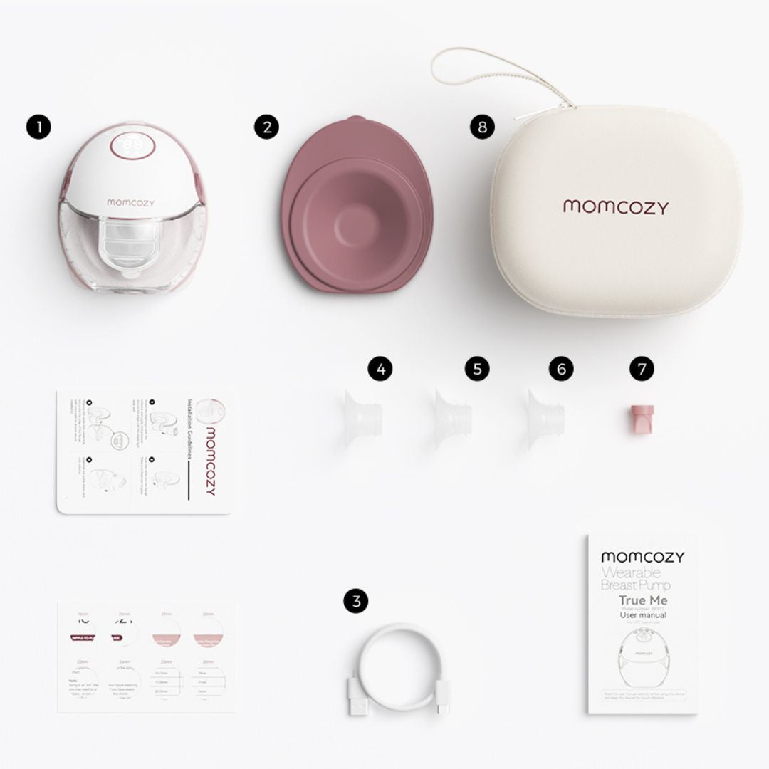 Momcozy® M6 Mobile Style™ Single Electric Hands-Free Breast Pump Cozy Red – slika 4