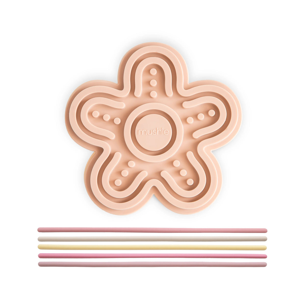 Mushie® Silicone Sensory Toy Petal Blush