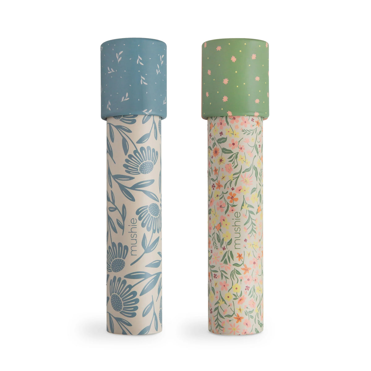 Mushie® Kaleidoscope Pastel Blooms/Blue Flowers 2 pcs