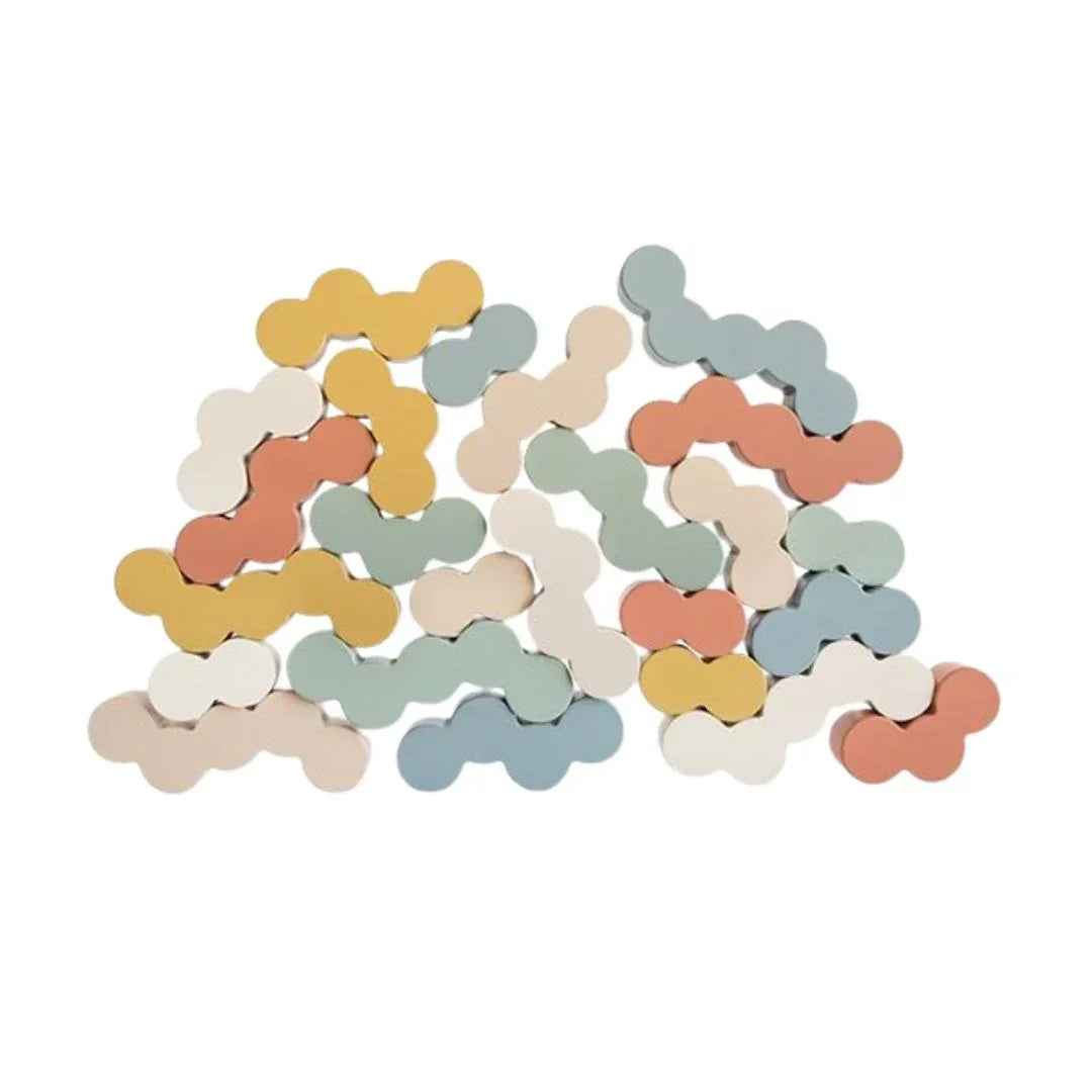 Mushie® Lesene figurice za zlaganje Balance Blocks Mushie