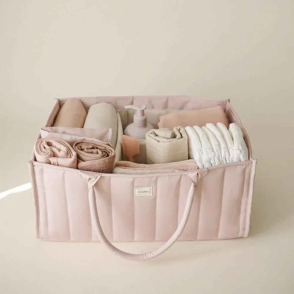 Mushie® Organizator za pleničke Blush Mushie