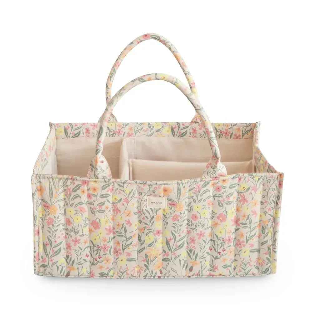 Mushie® Organizator za pleničke Pastel Blooms Mushie