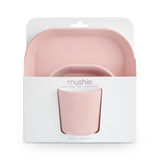 Mushie® Sada na krmení 3 ks Blush