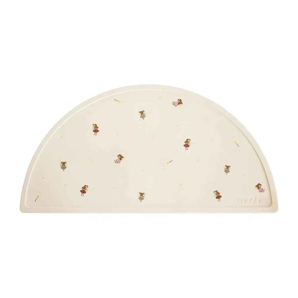 Mushie® Silikonska podloga za hranjenje Fairy Mice Mushie