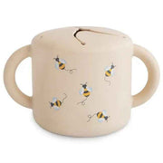 Mushie® Silikonska posodica za prigrizke Bees Mushie