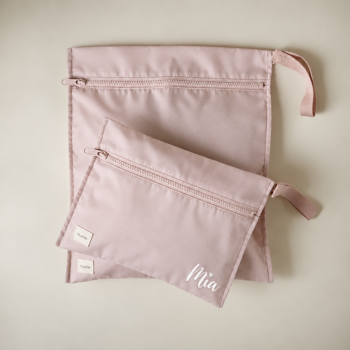 Mushie® Voděodolný sáček na uskladnění 2 ks Blush – slika 2