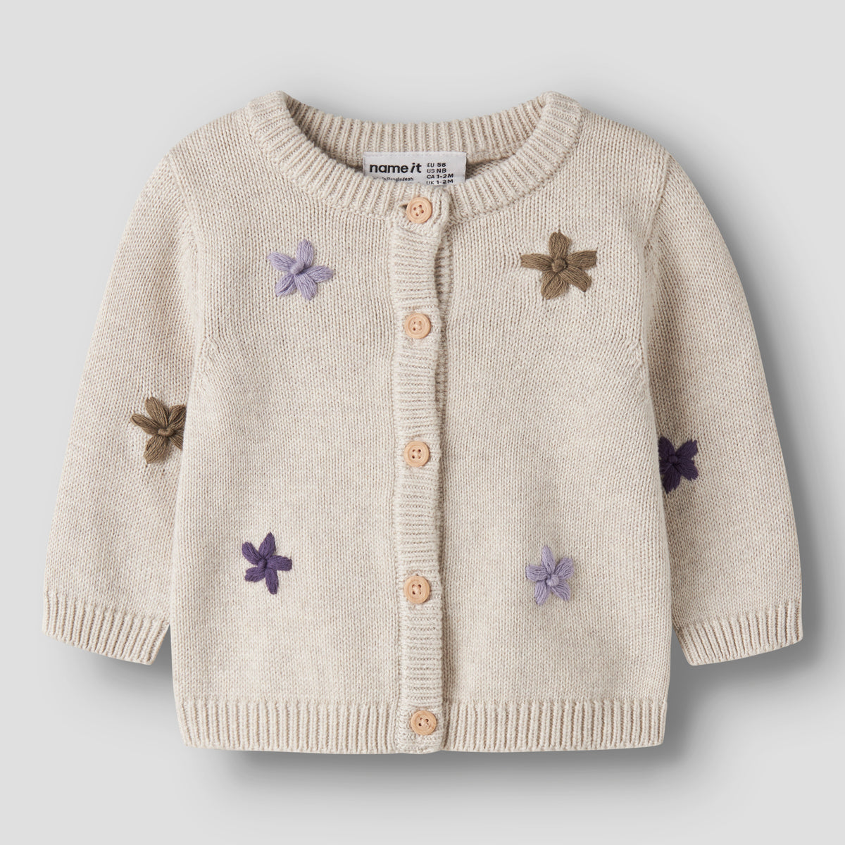 name it® Cardigan Peyote Melange – slika 2