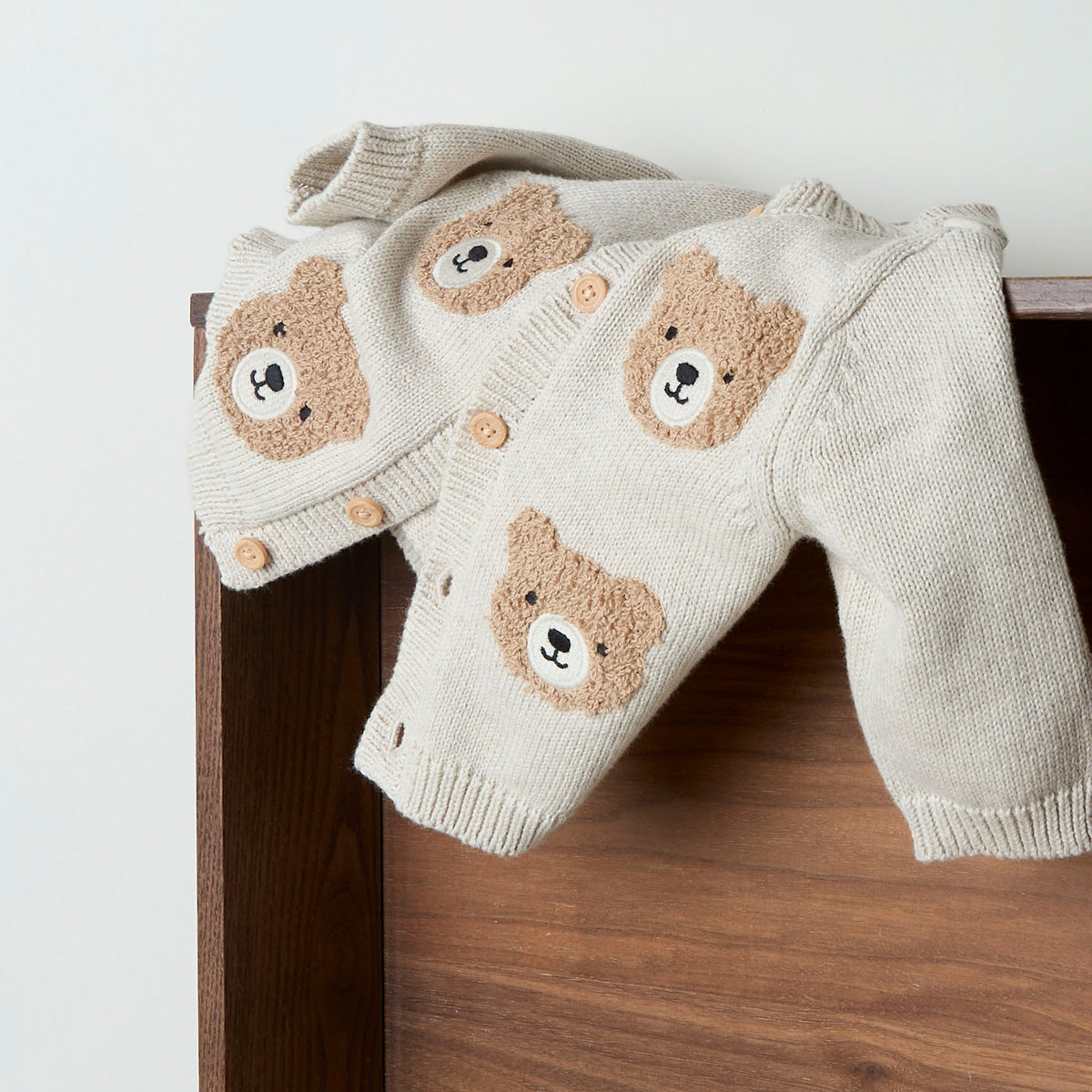 name it® Cardigan bear Peyote Melange – slika 3