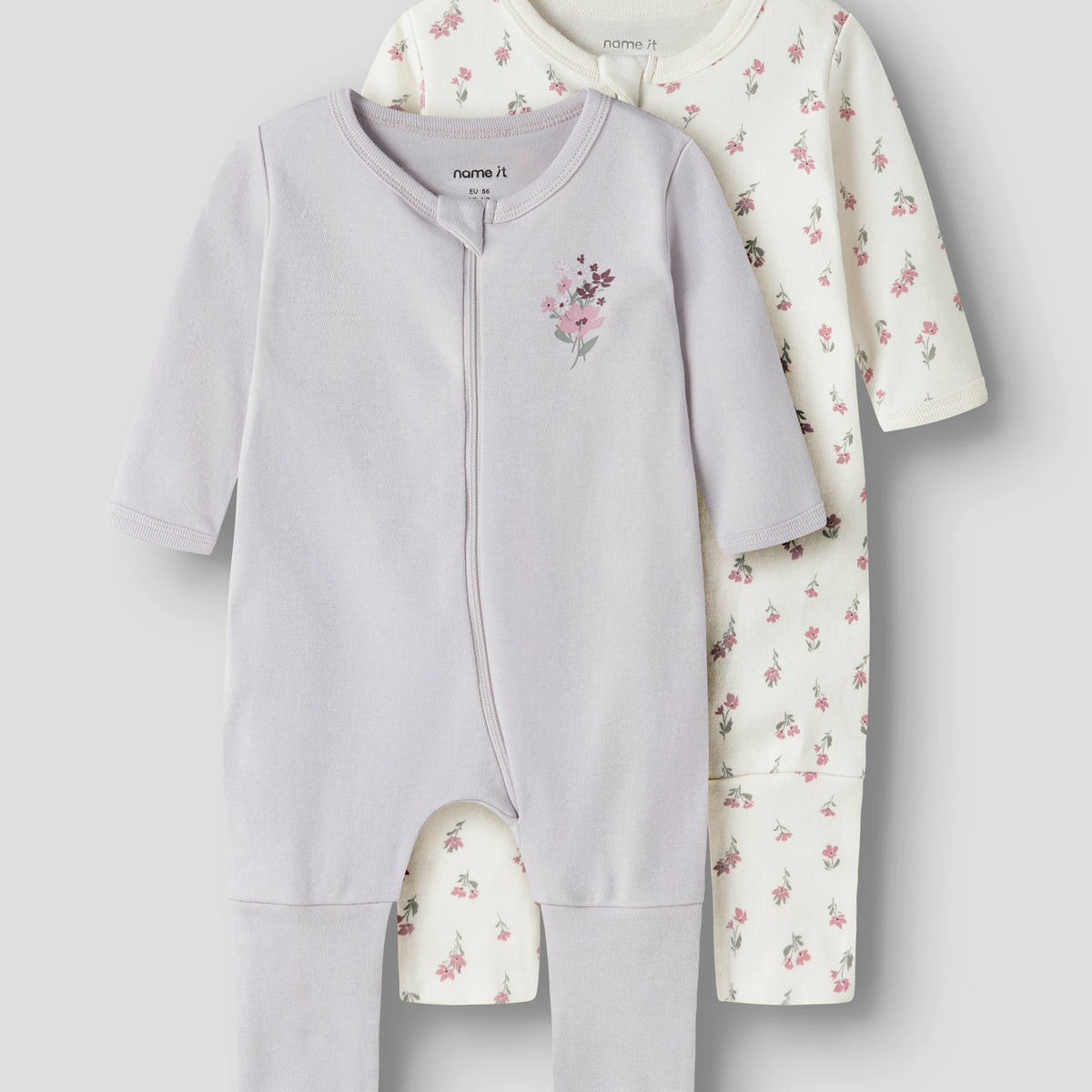 name it® Nightsuit 2 pack Jet Stream Lilac Marble – slika 4