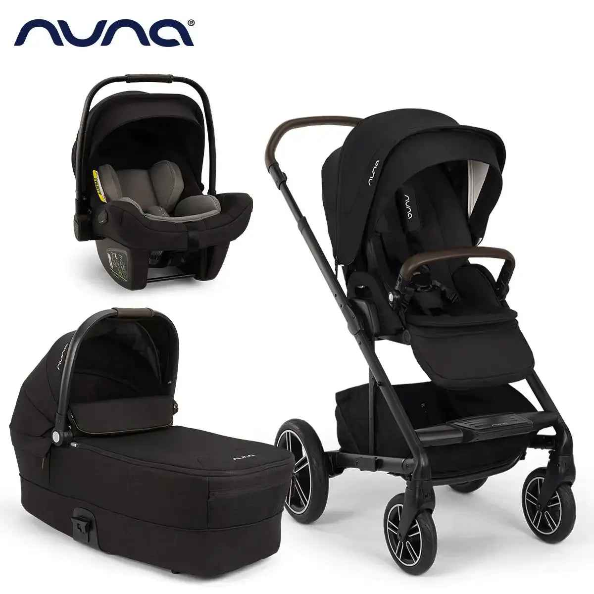 Nuna® Otroški voziček 3v1 Mixx™ Next + Pipa™ Next Caviar Nuna
