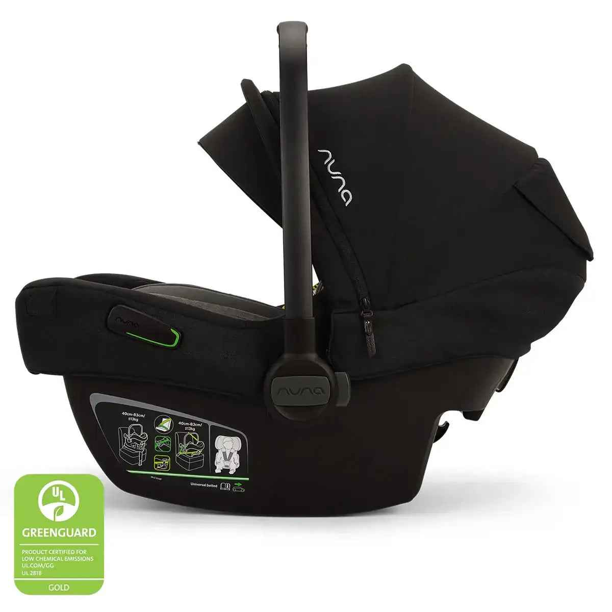 Nuna® Otroški voziček 4v1 Demi™ Next z rolko + Pipa™ Next Caviar + Isofix baza Next Nuna