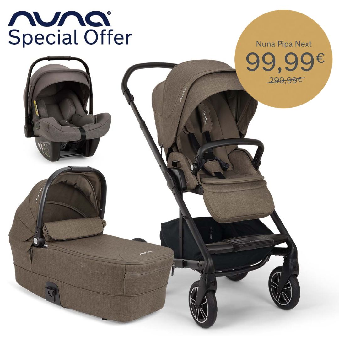 Nuna® Stroller 3in1 Mixx™ Next Pistachio + Pipa™ Next Thunder