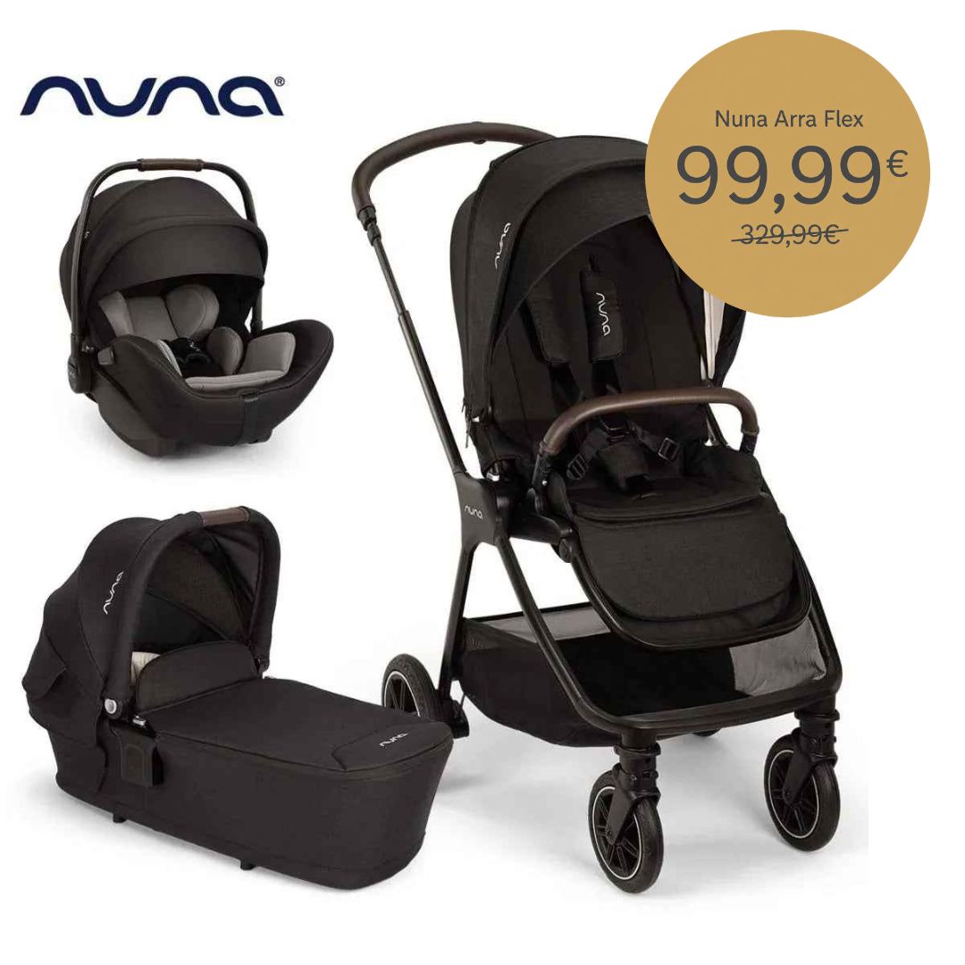 Nuna® Stroller 3in1 Triv™ Next + Lytl™ + Arra™ Flex Caviar
