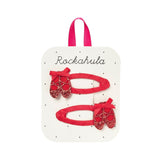 Rockahula Hair Clips Ballet Shoes Red