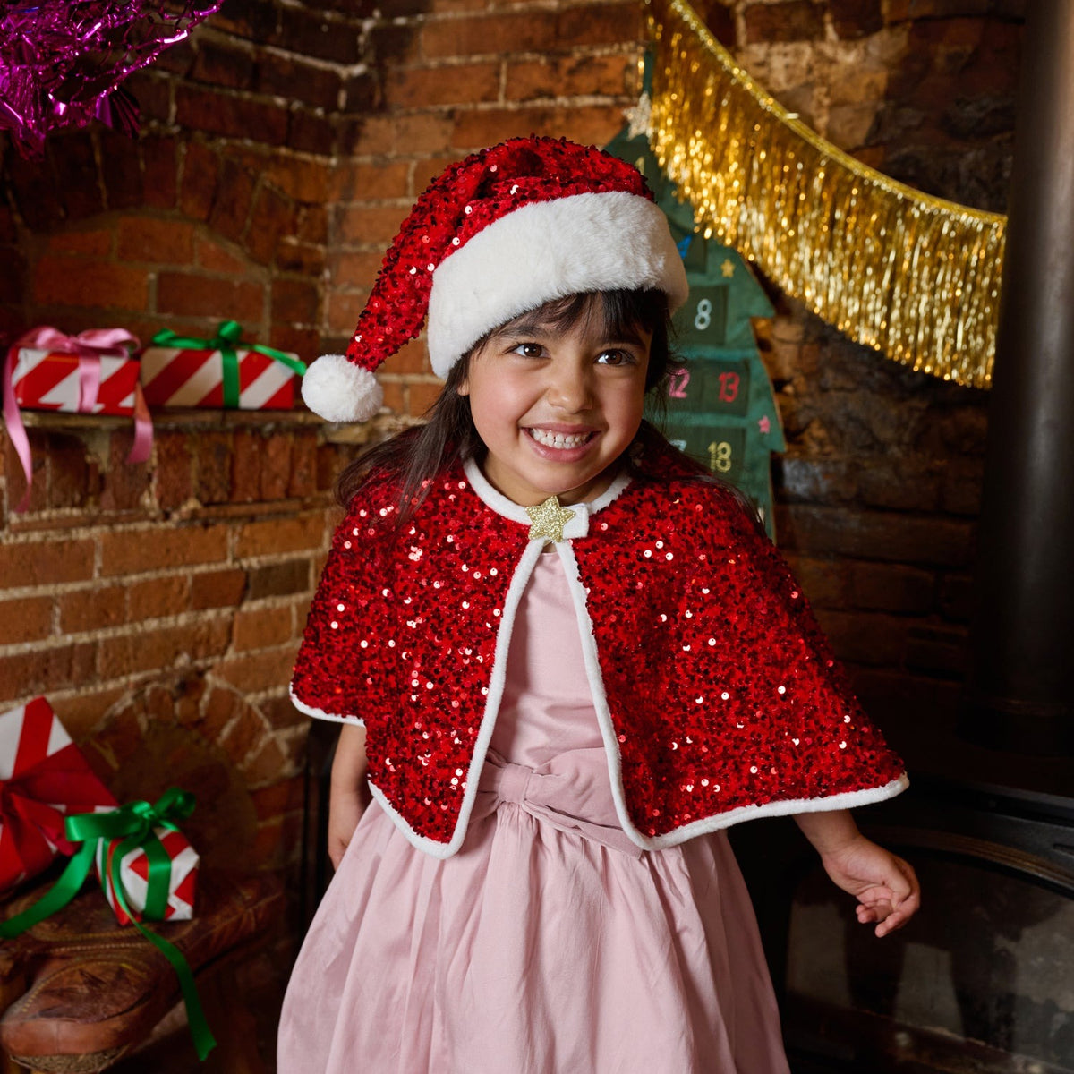 Rockahula® Jolly Santa Sequin Velvet Hat – slika 4