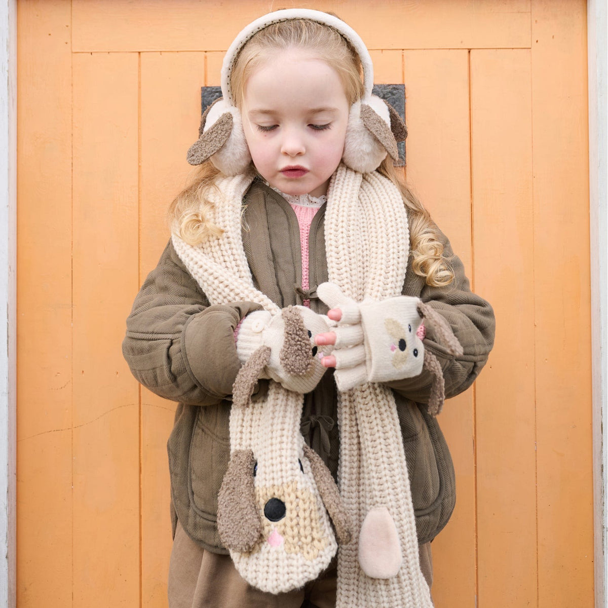 Rockahula® Knitted Kids Scarf Pippy Puppy (3-10 Y) – slika 2