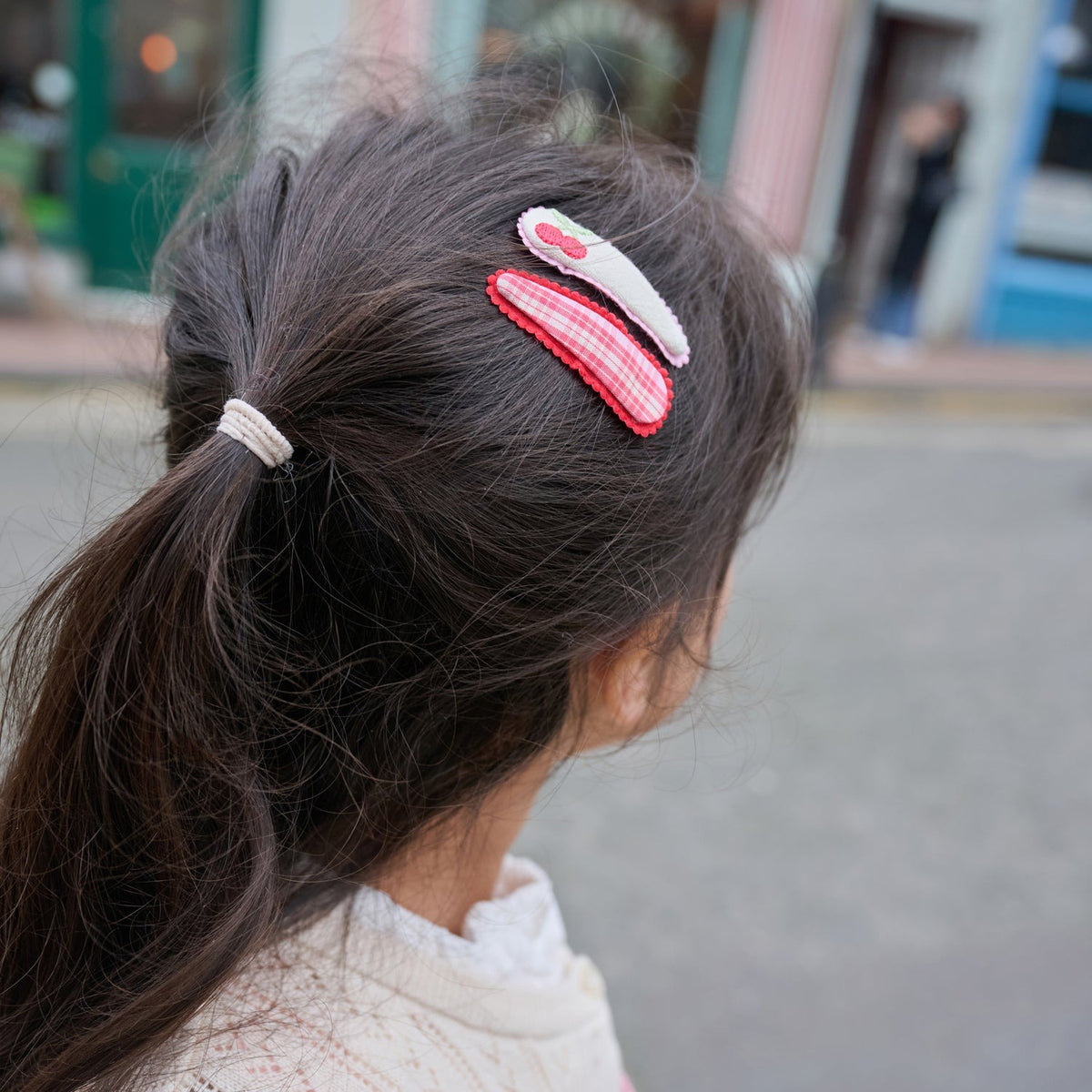Rockahula® Hair Clips Cherry Dreams Fabric – slika 2