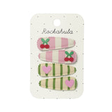 Rockahula® Hair clips Cherry Kiss Fabric