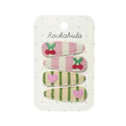 Rockahula® Hair clips Cherry Kiss Fabric