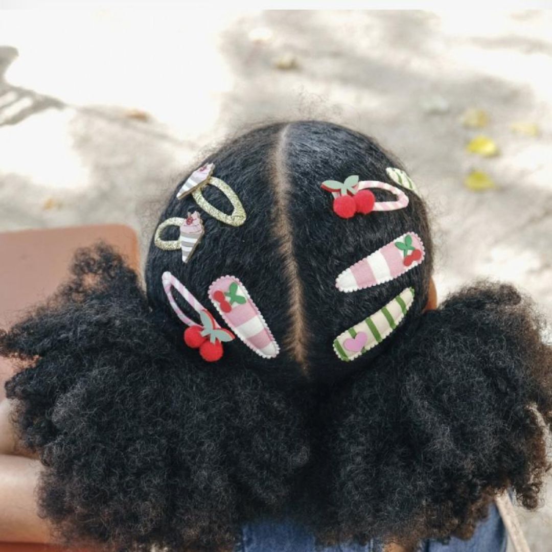 Rockahula® Hair clips Cherry Kiss Fabric – slika 3