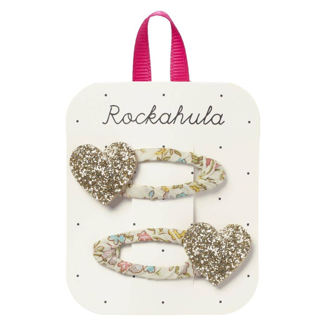 Rockahula® Hair Clips Petal Glitter Heart