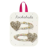 Rockahula® Hair Clips Petal Glitter Heart