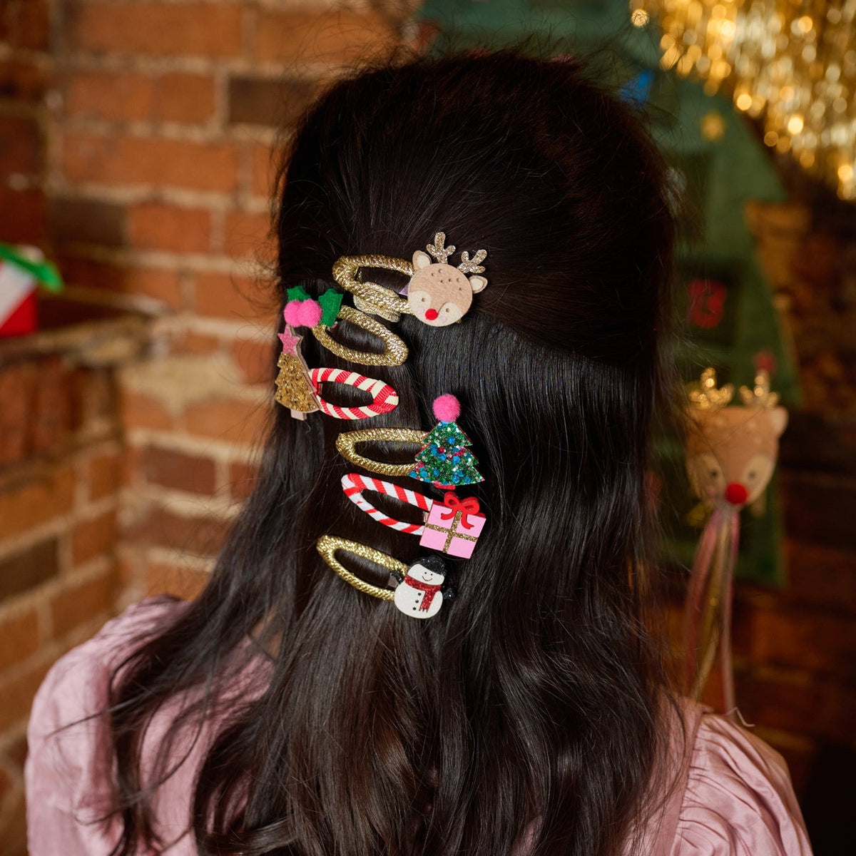 Rockahula® Hair Clips Stripy Christmas Tree – slika 2