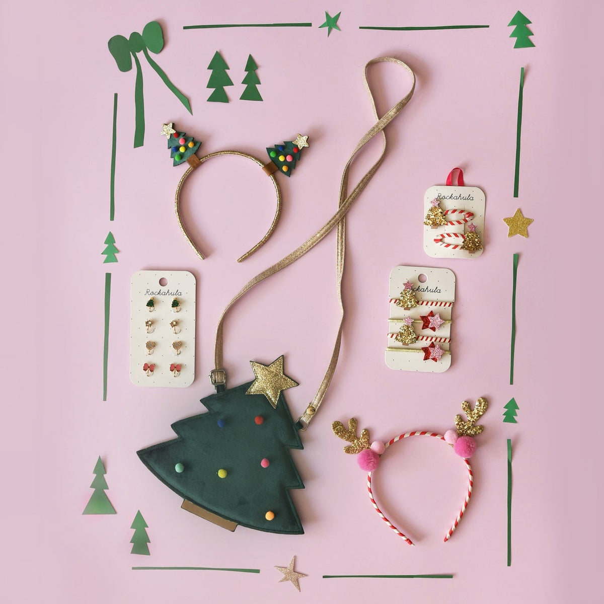 Rockahula® Hair Clips Stripy Christmas Tree – slika 3