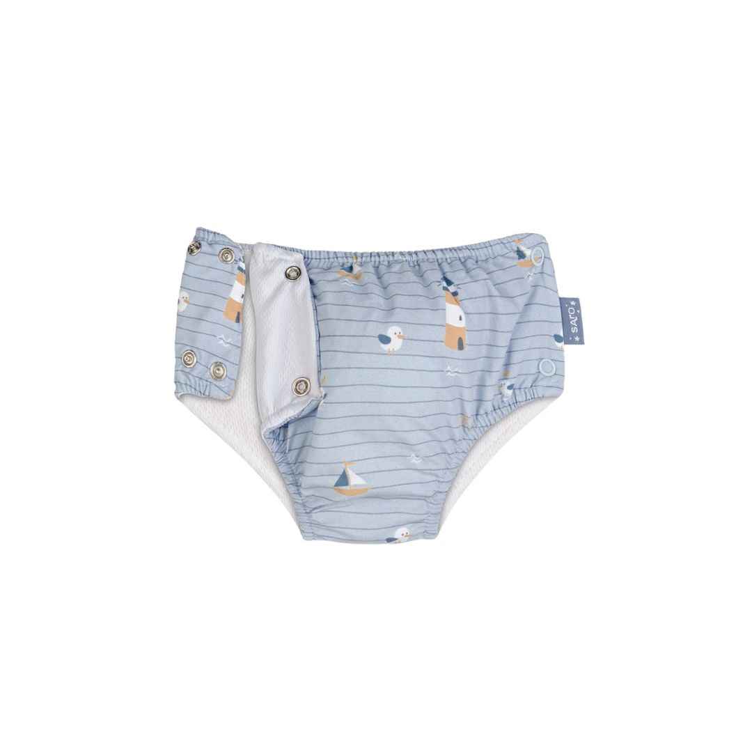 Saro Baby® Kopalna plenička/kopalke Navy Hugs Saro Baby