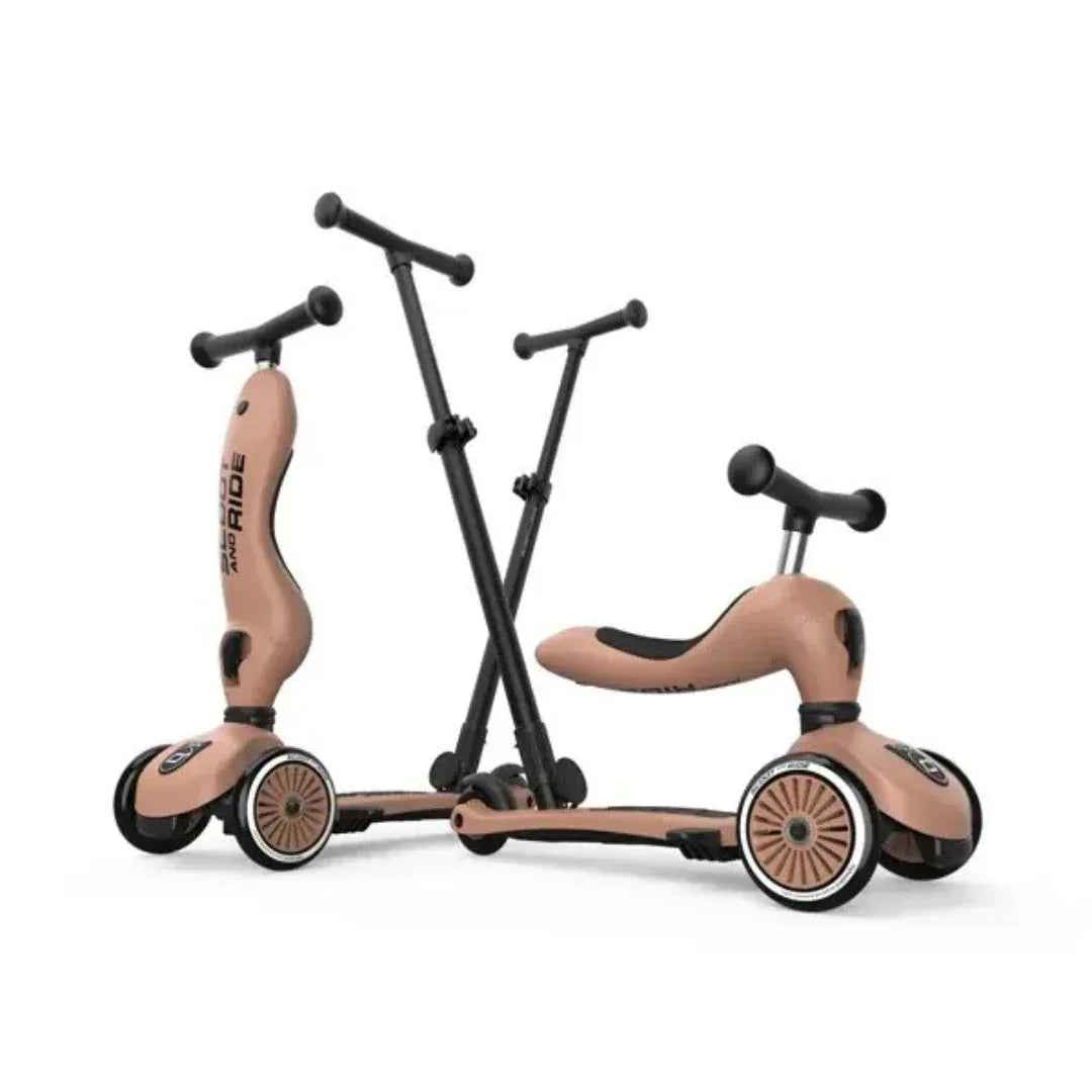 Scoot & Ride® Otroški poganjalec in skiro Highwaykick 1 Push and Go Mocha Scoot & Ride