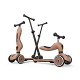 Scoot & Ride® Kinderlaufrad und Roller Highwaykick 1 Push and Go Mocha