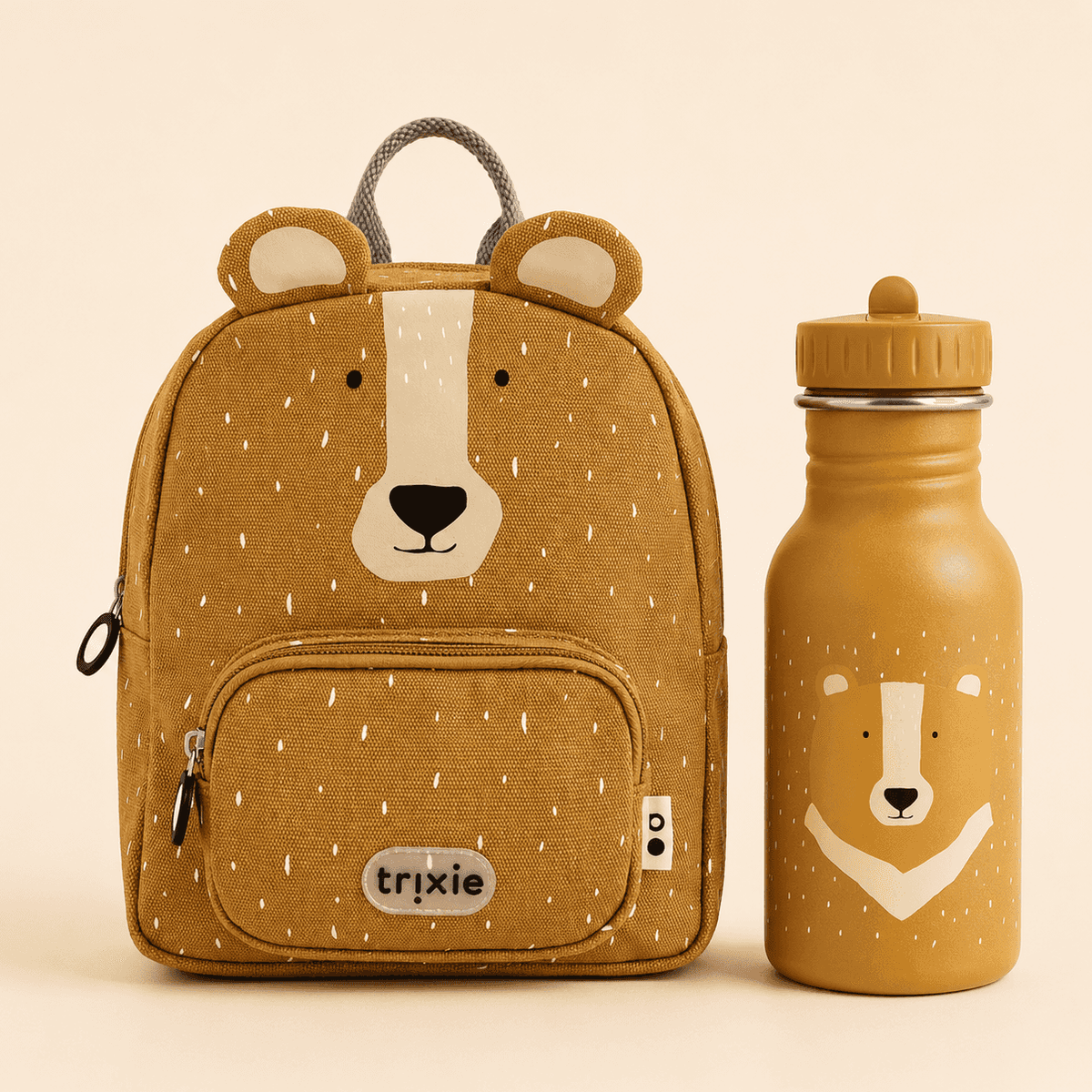 Trixie Baby® Set nahrbtnik MINI in steklenička 350ml Mr. Bear Trixie Baby