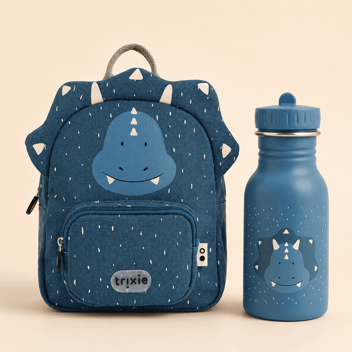 Trixie Baby® Set nahrbtnik MINI in steklenička 350ml Mr. Triceratops Trixie Baby