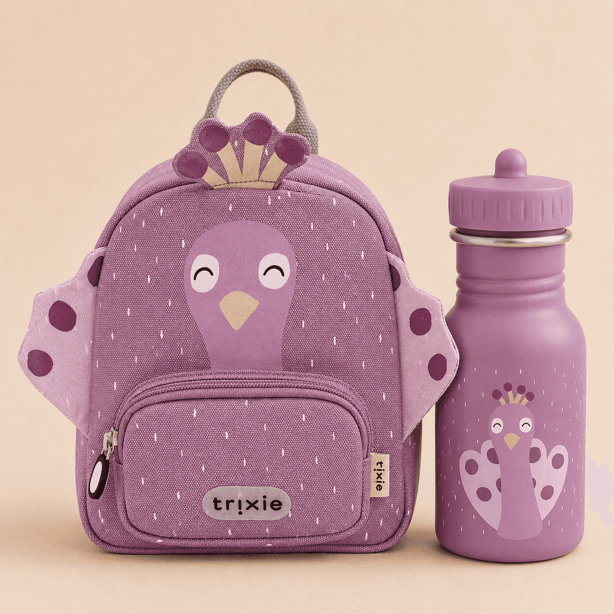 Trixie Baby® Set nahrbtnik MINI in steklenička 350ml Mrs. Peacock Trixie Baby