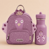 Trixie Baby® Set backpack MINI and bottle 350ml Mrs. Peacock