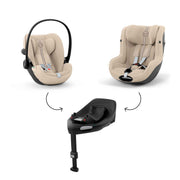 Cybex® 3v1 Avtosedež Cloud G3 i-Size (40-87 cm) + Sirona G3 (61-105 cm) Almond Beige + Baza G3 360 Cybex