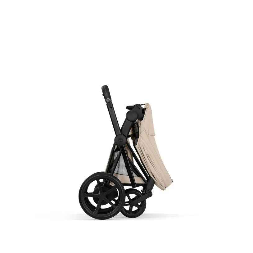 Cybex Platinum® Otroški voziček s zložljivo košaro 2v1 e-Priam™ Comfort Cozy Beige | Matt Black Cybex Platinum