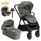 Joie® Dětský kočárek 4v1 Finiti™ + i-Level™ Pro Signature Evergreen + IsoFix základna Encore