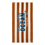 Little Dutch® Plážová osuška Ocean World Brown Stripe
