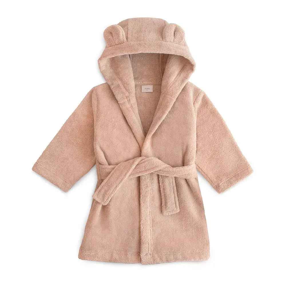 Mushie® Otroški kopalni plašček Bear Blush 4-6 L Mushie