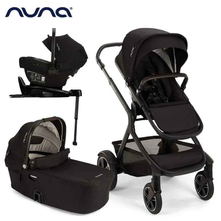 Nuna® Otroški voziček 4v1 Demi™ Next z rolko + Pipa™ Next Caviar + Isofix baza Next Nuna