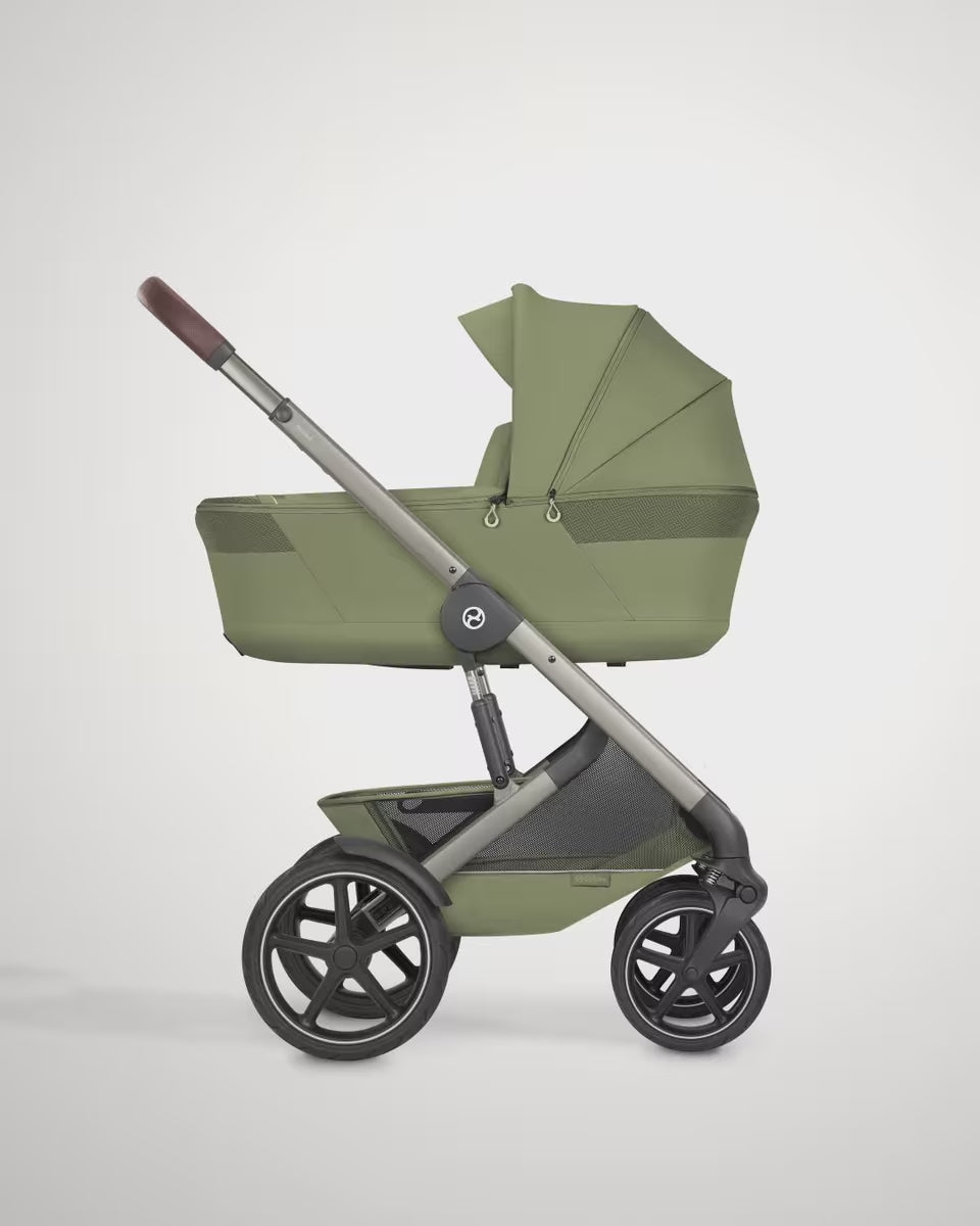 Load video: Cybex® Talos™ S Lux Stroller Almond Beige (Taupe Frame)