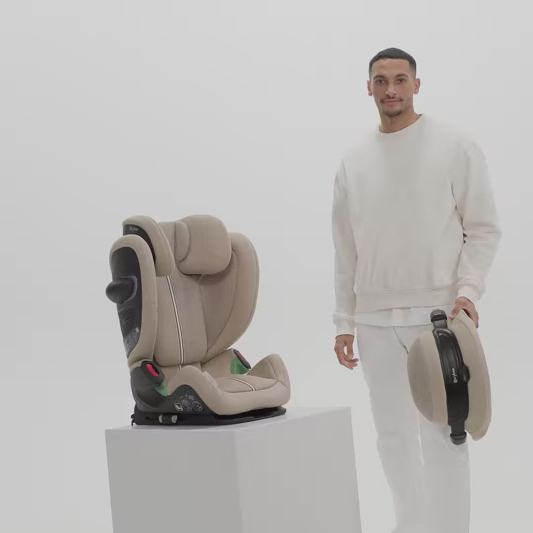 Načíst video: Cybex® Dětská autosedačka Pallas G3 i-Size (76-150cm) PLUS Stone Grey