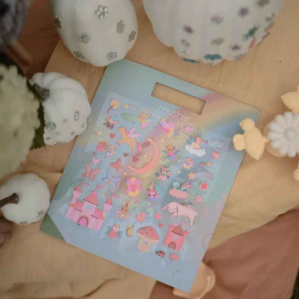 Mushie® Nalepke za večkratno uporabo Fairies Mushie